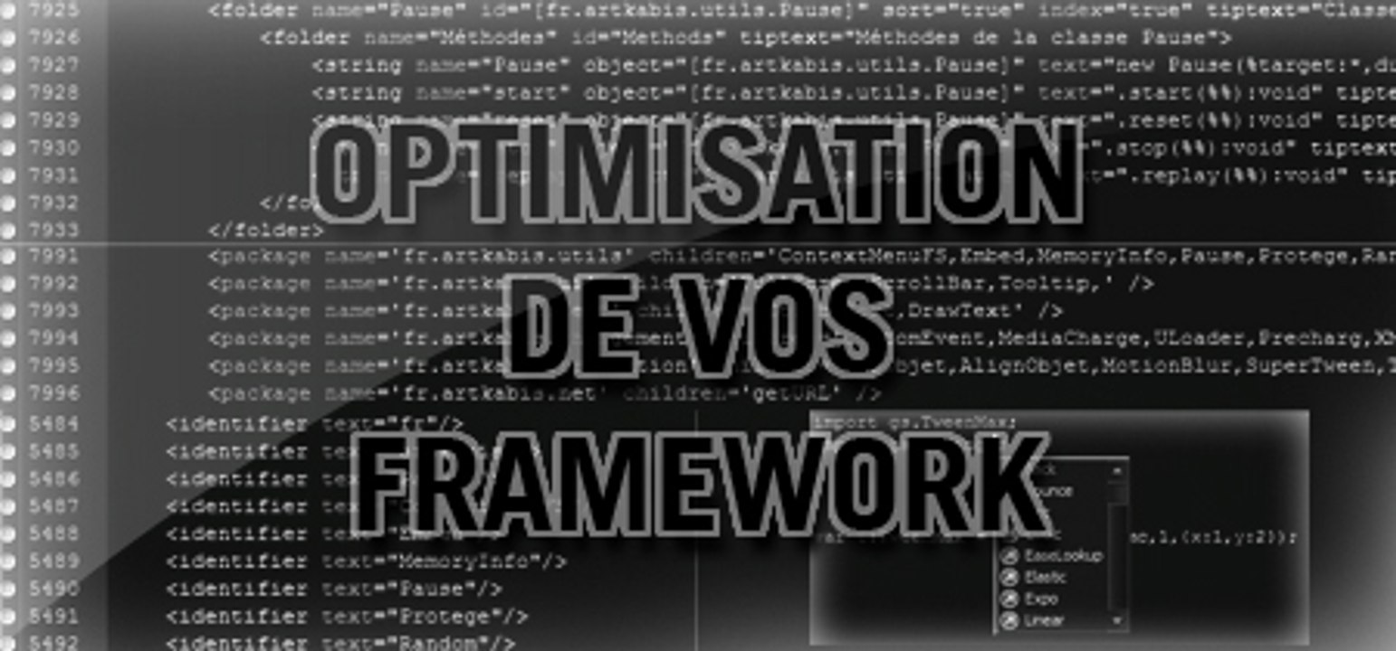 Optimisation de vos framework (comme adobe)