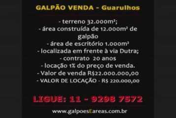 Vendo Galpao Guarulhos sp