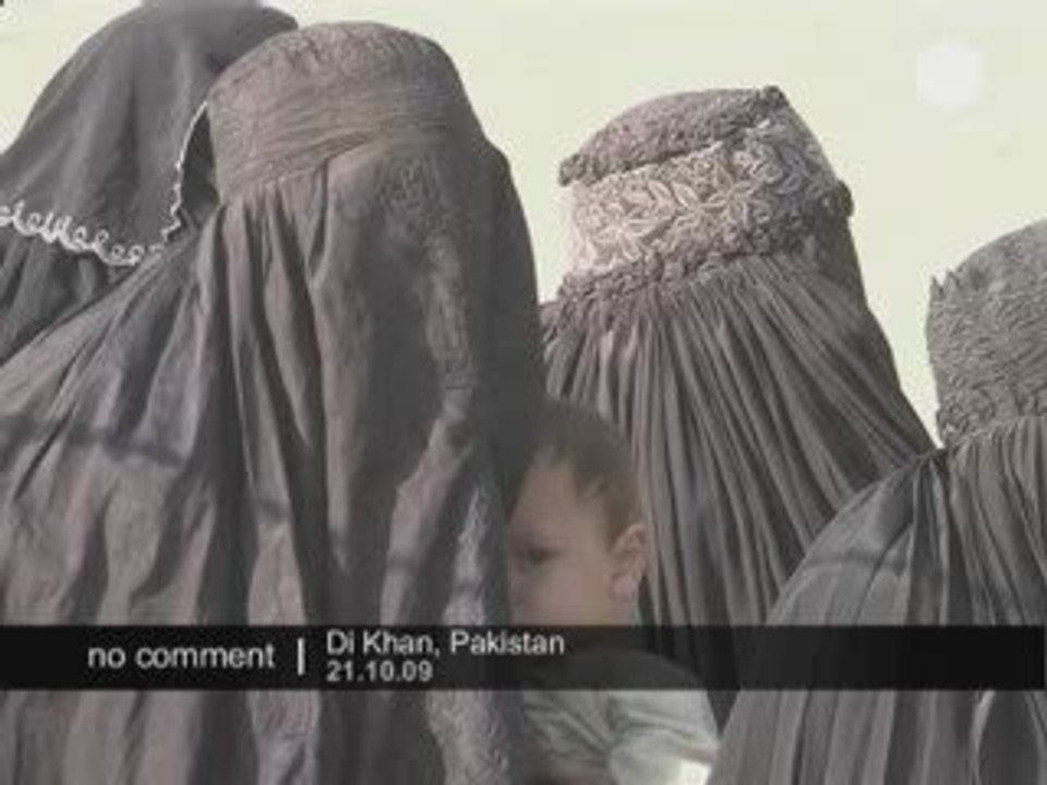 Pakistan, personnes réfugiés fuyant les combats