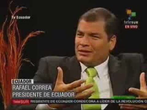 Presidente Rafael Correa sobre concesiones mineras