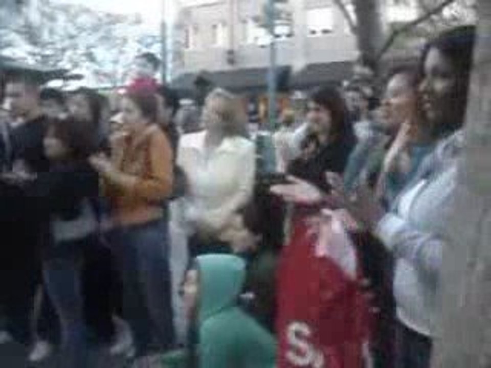 Performance freestyle en claquettes