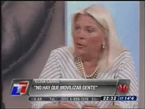 Carrió y sus violentos delirios