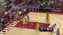 NBA Kenyon Martin Dunk Over D J Mbenga in the two hand dunk