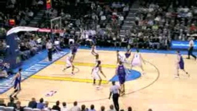 Sergio Rodriguez finds Donte Greene on the alley-oop pass.