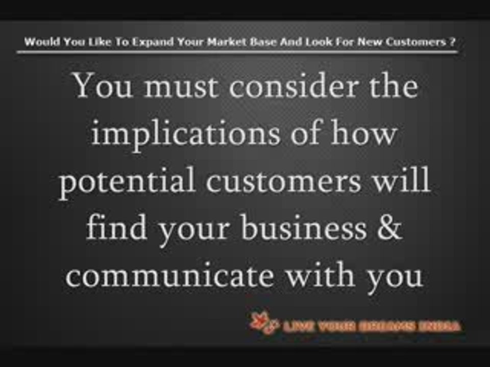 you must create a website