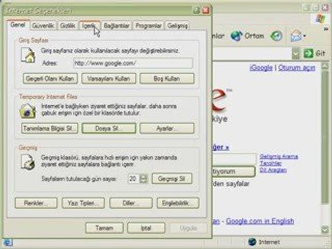 Windows Temiz Internet Video Görsel Eğitim alintiyap.net