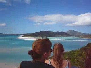 Point de vue sur les plages de sable blanc (Australie)