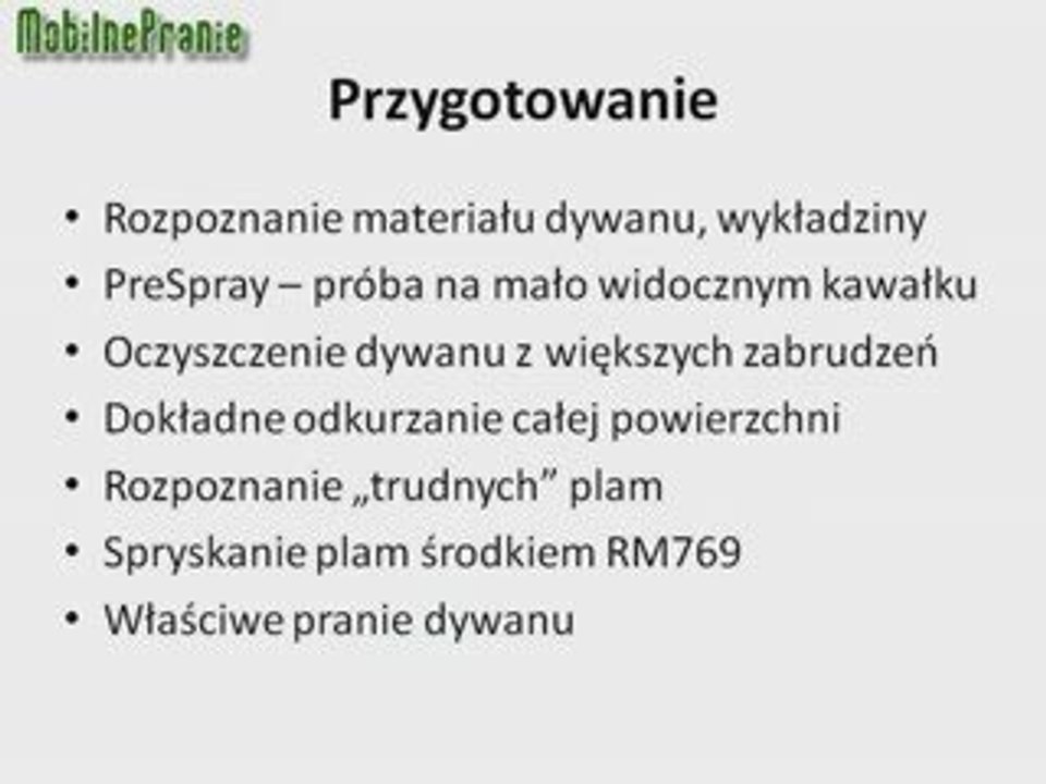 MobilnePranie.pl - pranie dywanów, wykładzin, tapicerki