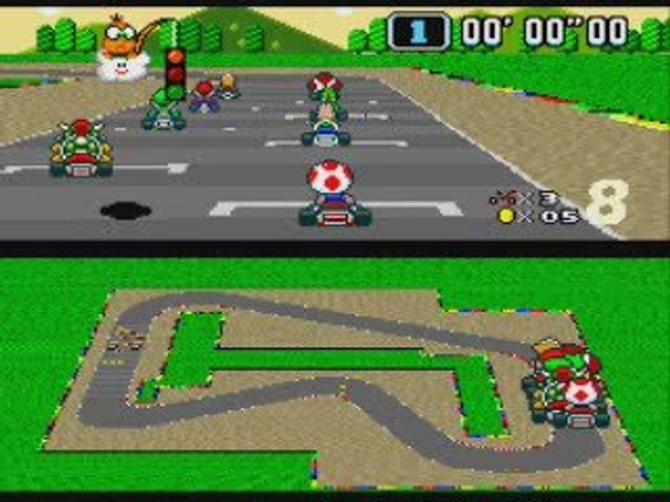super mario kart 50cc mushroom cup circuit mario
