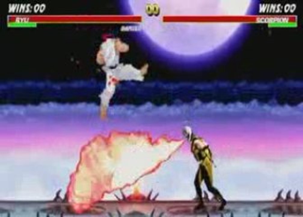 Ryu vs Scorpion (Efsane Dövüş)