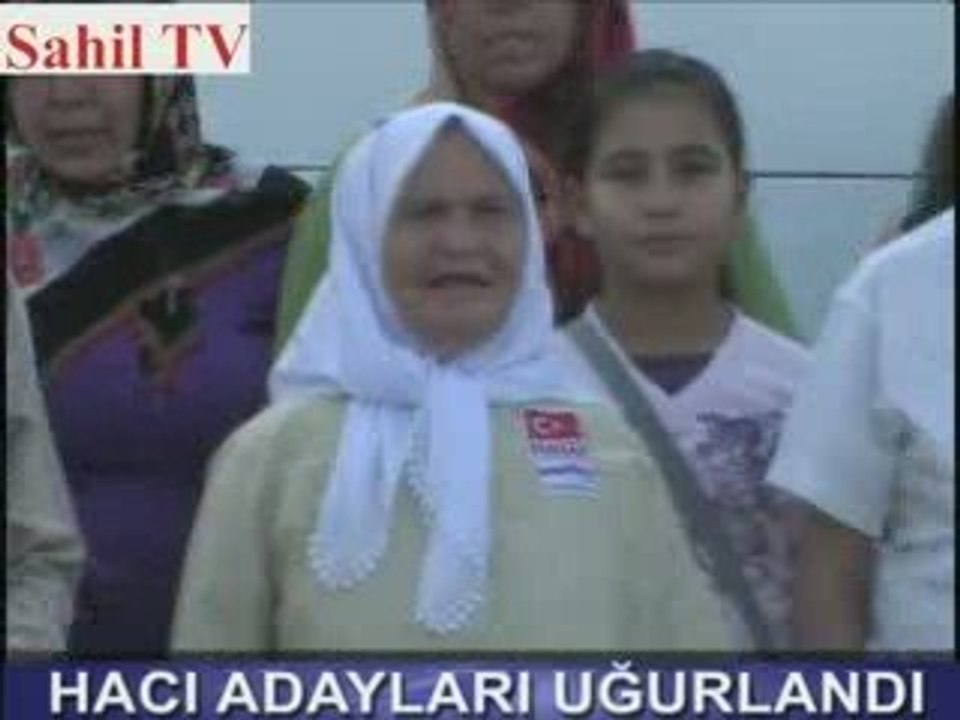 HACI ADAYLARI UĞURLANDI