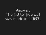 Toll Free Facts: When Was The First Toll Free Call Made?