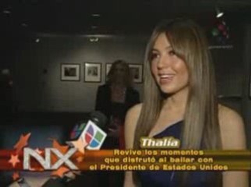 Thalia habla de su baile con Obama