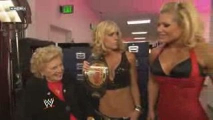 SMACKDOWN 10/23/09 MICKIE JAMES BACKSTAGE SEGMENT