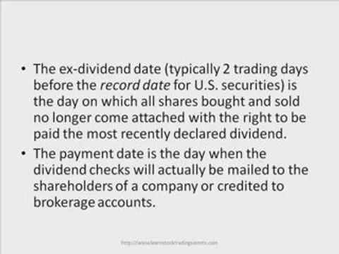 Learn Stock Trading - Dividends