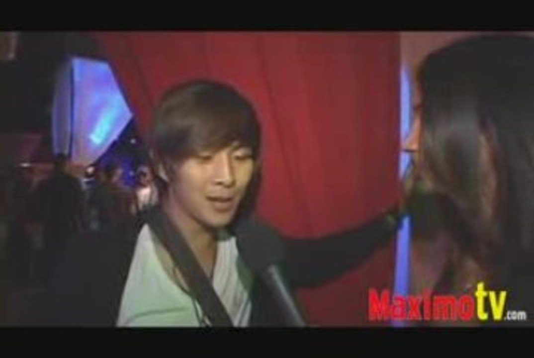 Justin chon exclusive at 09 tca pre-party