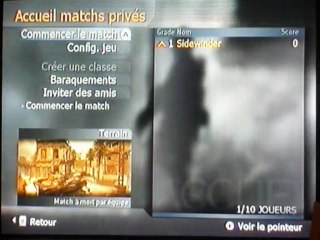Cod 4 Wii Video menu multi