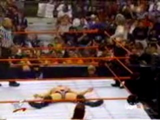 Jeff Hardy with the Twist of Fate and then a Swanton Bomb