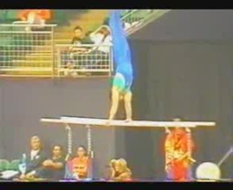 Gymnastics - 2004 PAC - Joel Moss - P Bars