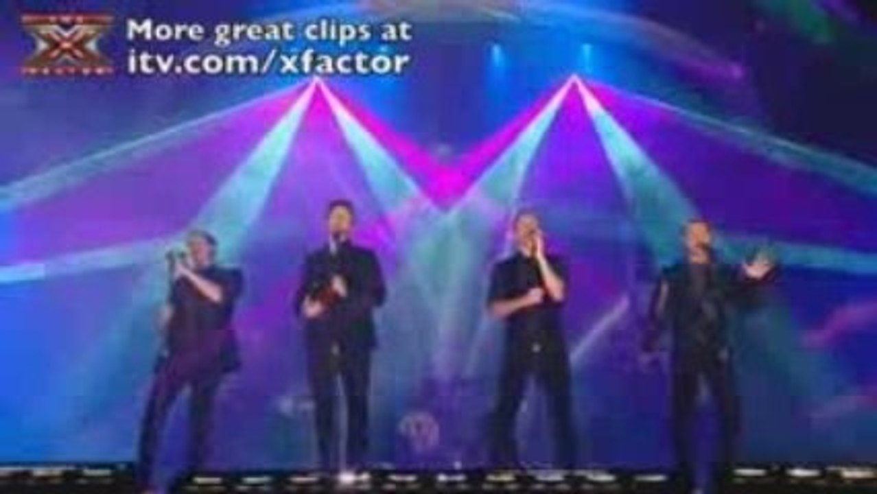 The X Factor 2009 - Westlife What About Now - Live