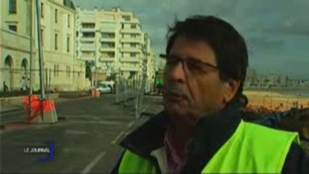 Le Remblai des Sables d'Olonne en travaux