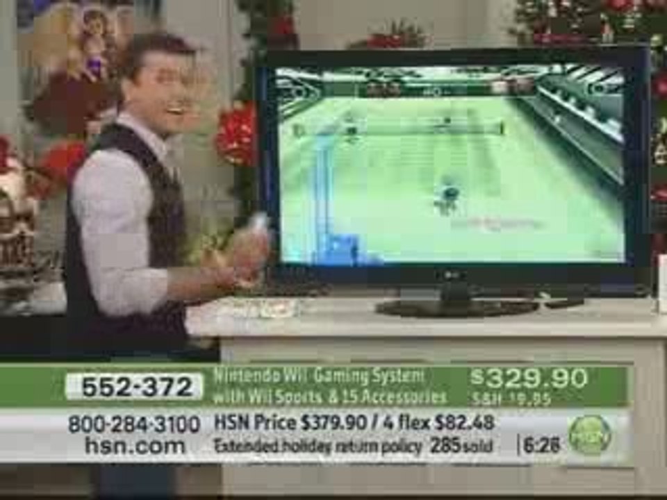 télé achat usa : démonstration de la wii tennis