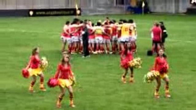 les flammes du roussillon usap vs stade toulousain 2009
