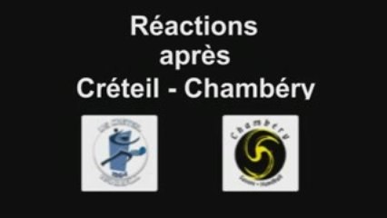 25-10-09 Réactions après Créteil-Chambery