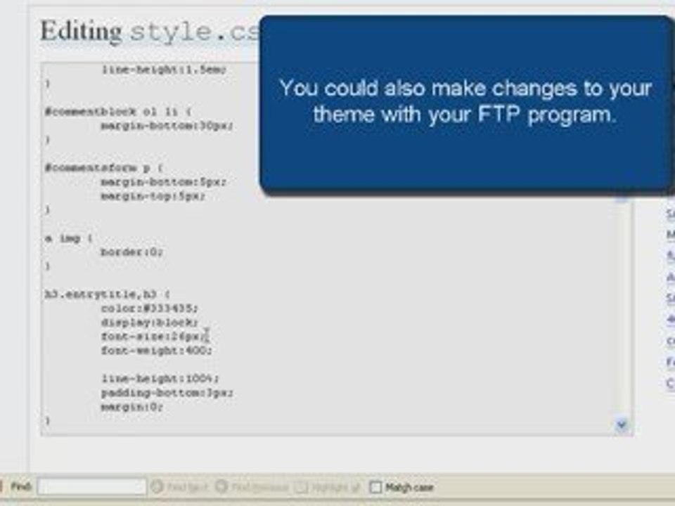 Using CSS to Alter Your Wordpress Theme