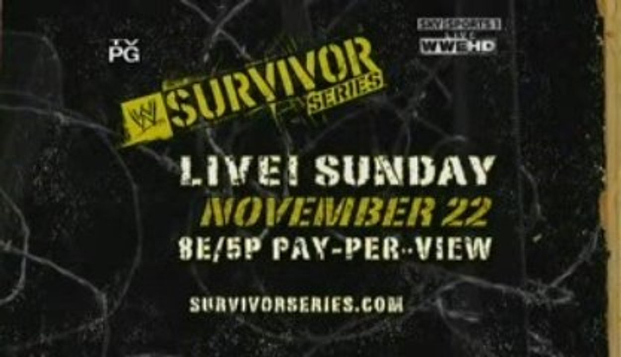 WWE Survivor Series 2009 Promo Officiel