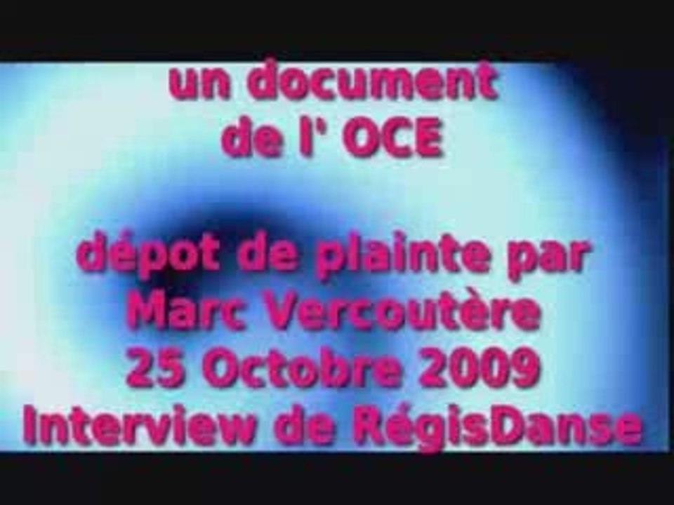 Marc Vercoutère porte plainte 25/10/09-H1N1-Epilogue