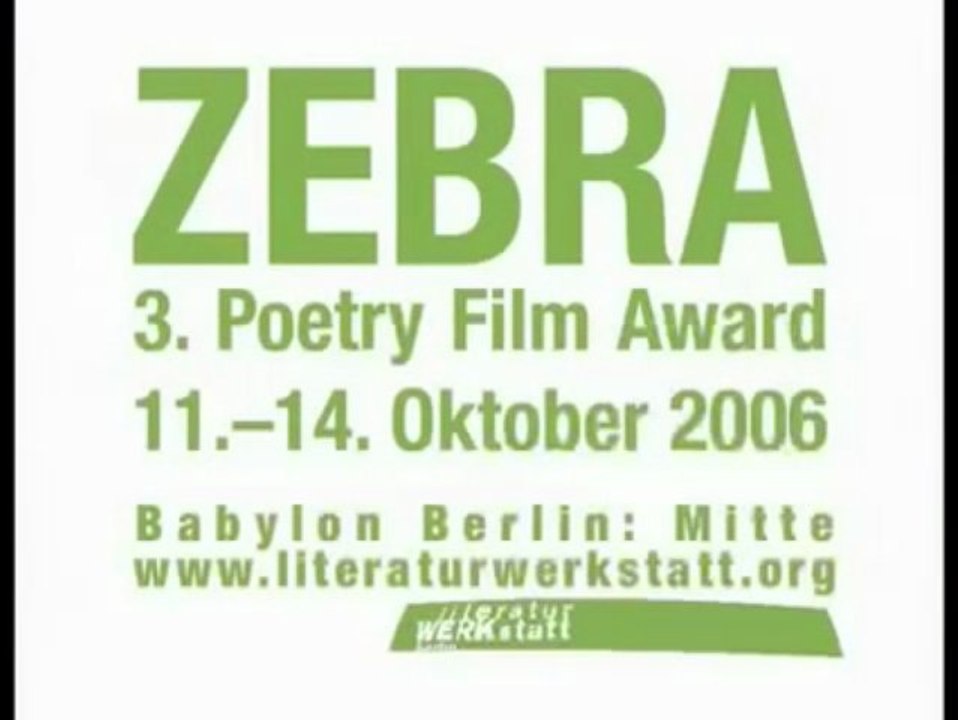 Trailer 3rd ZEBRA Poetry Film Award