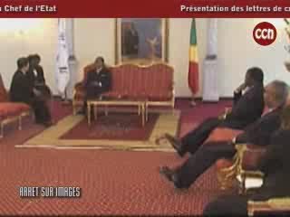 Présentation lettres de créances au Chef de l'Etat