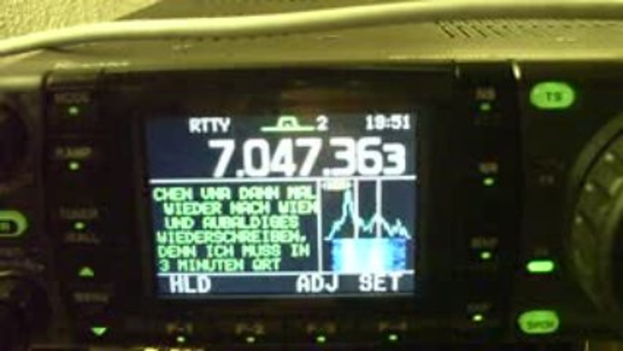 IC-7000 DECODAGE RTTY