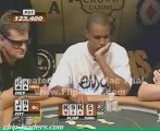 Poker Pro Phil Ivey touche un carré de roi contre un amateur