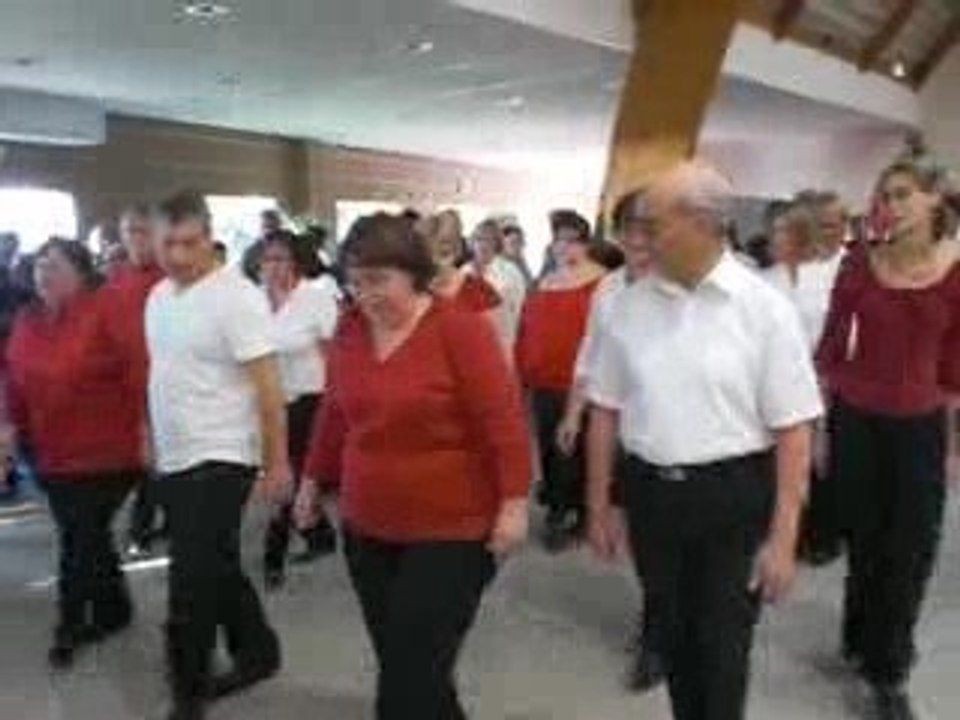 La démo de danse en ligne au forum des associations