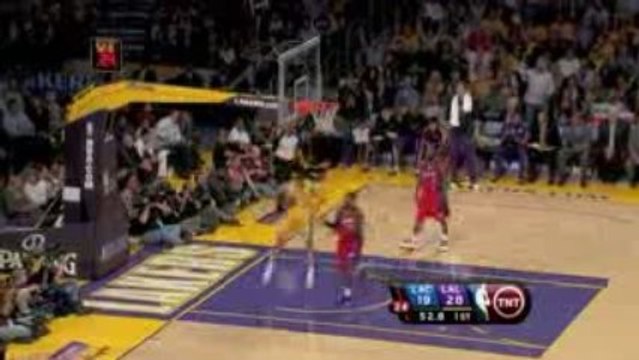 NBA Jordan Farmar steals the inbound pass and finishes with