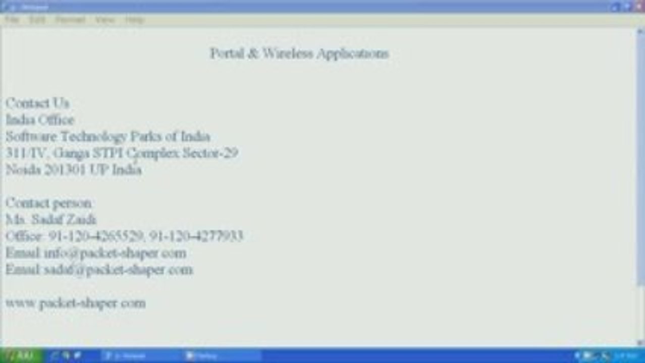 Portal and wireless applications