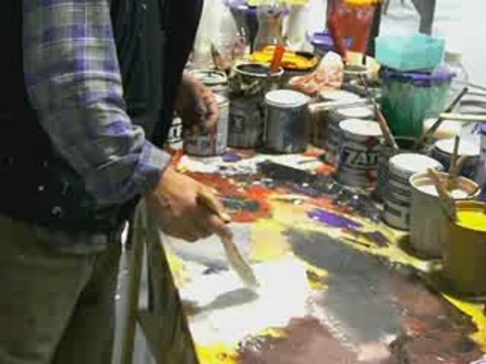 El trabajo de un artista