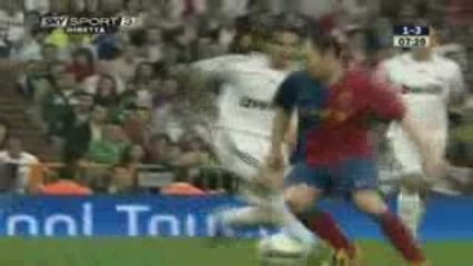 Andrés Iniesta vs Madrid - La Liga 08/09
