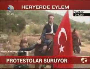 Denizli İli Hak ve Eşitlik efeleri P K K Protesto etti