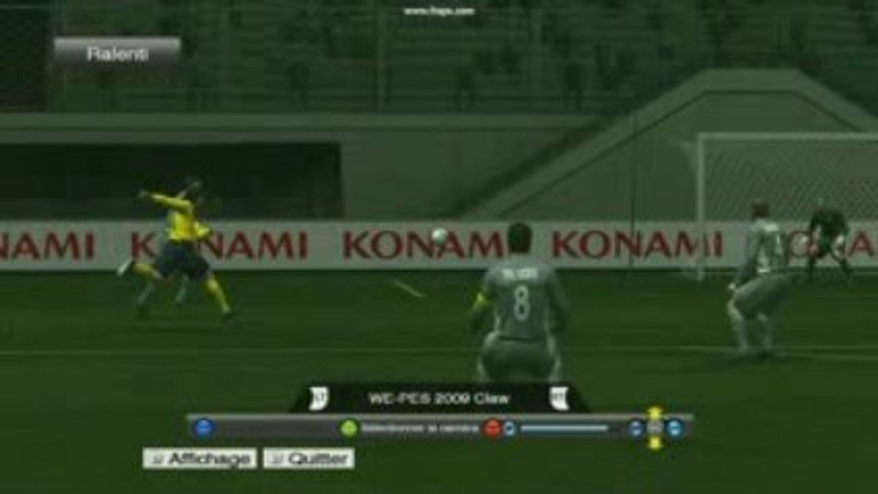 but pes en demi volée (mode vers une légende)