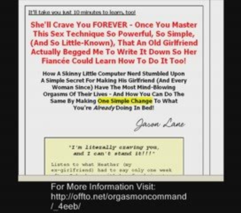 Orgasm On Command