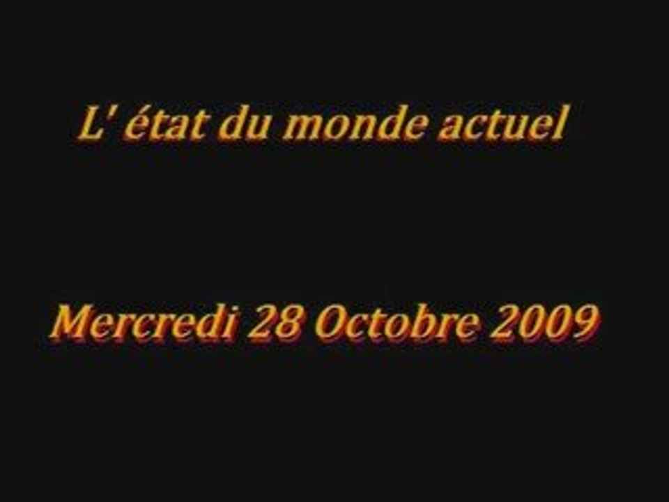 Triste : L' état actuel du monde