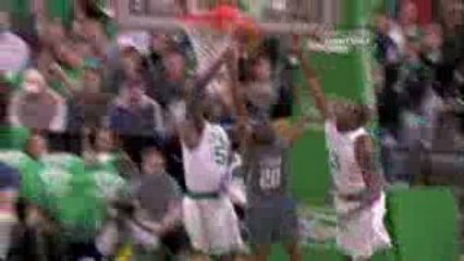NBA RAYMOND FELTON getting blocks By Kendrick Perkins
