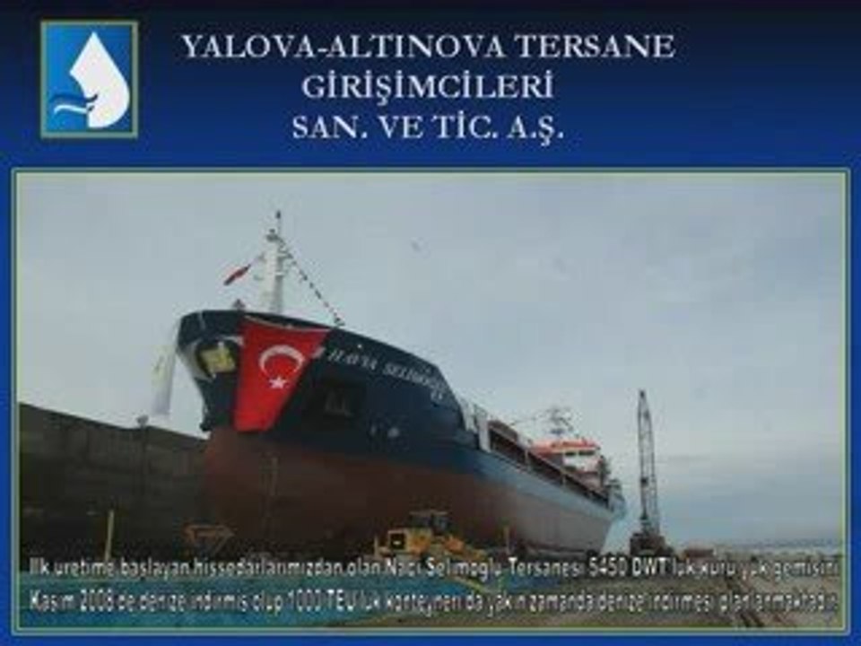 Yalova-Altınova Tersaneler Bölgesi Tanıtım Sunusu