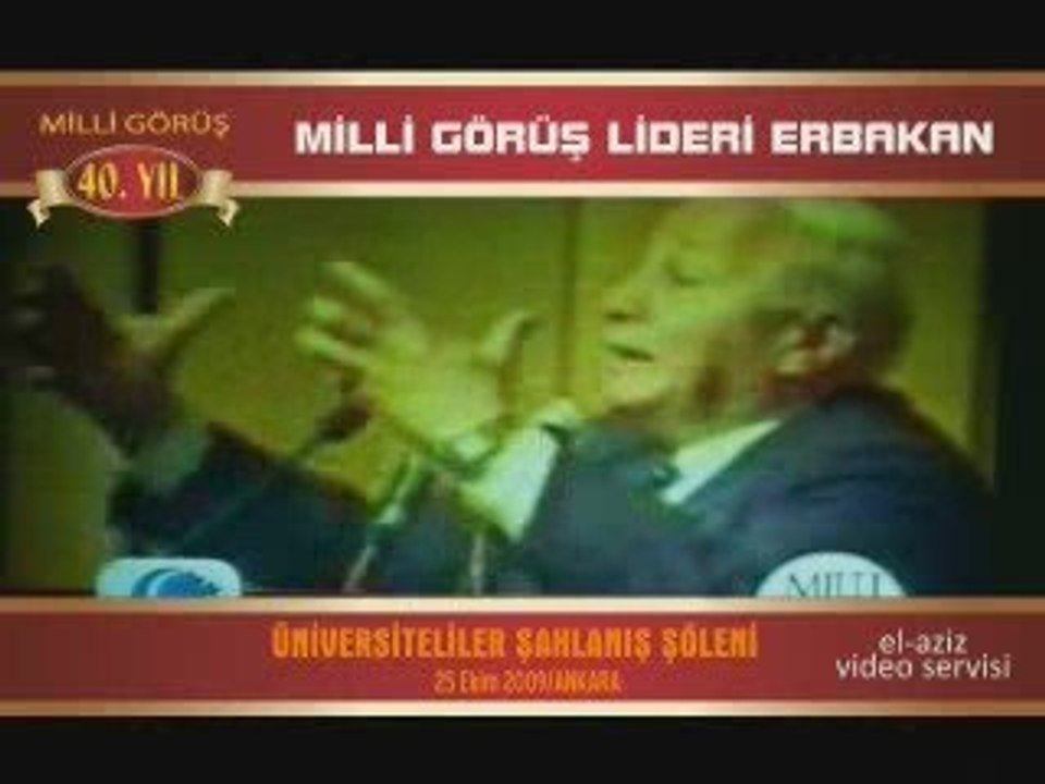 Erbakan'ın Üniversiteliler Gençlik Şoleni Konuşması-1.Bölüm