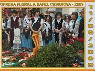 Ofrena Floral a Rafel Casanova 2009