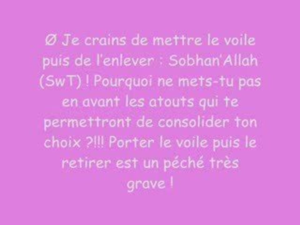 Ma soeur ton voile  plz!!!