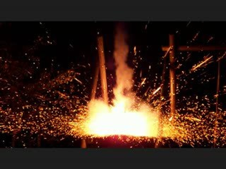 mini feu d'artifice artisannal